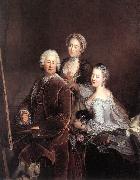 Self-portrait with Daughters sg PESNE, Antoine